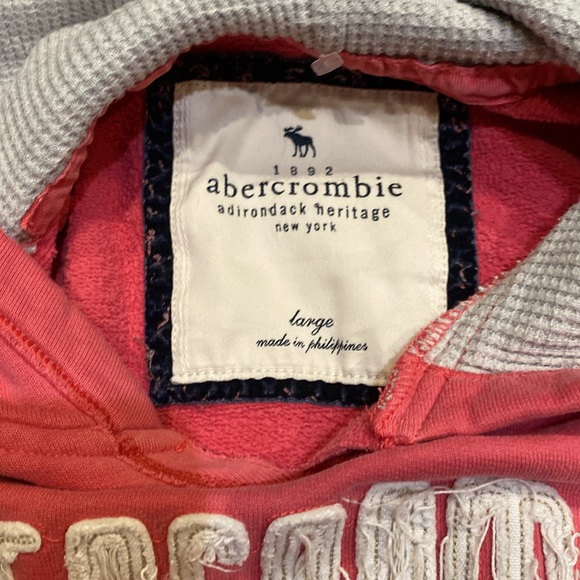 Abercrombie & Fitch Jr. Pink Hoodie Pullover - Picture 2 of 9